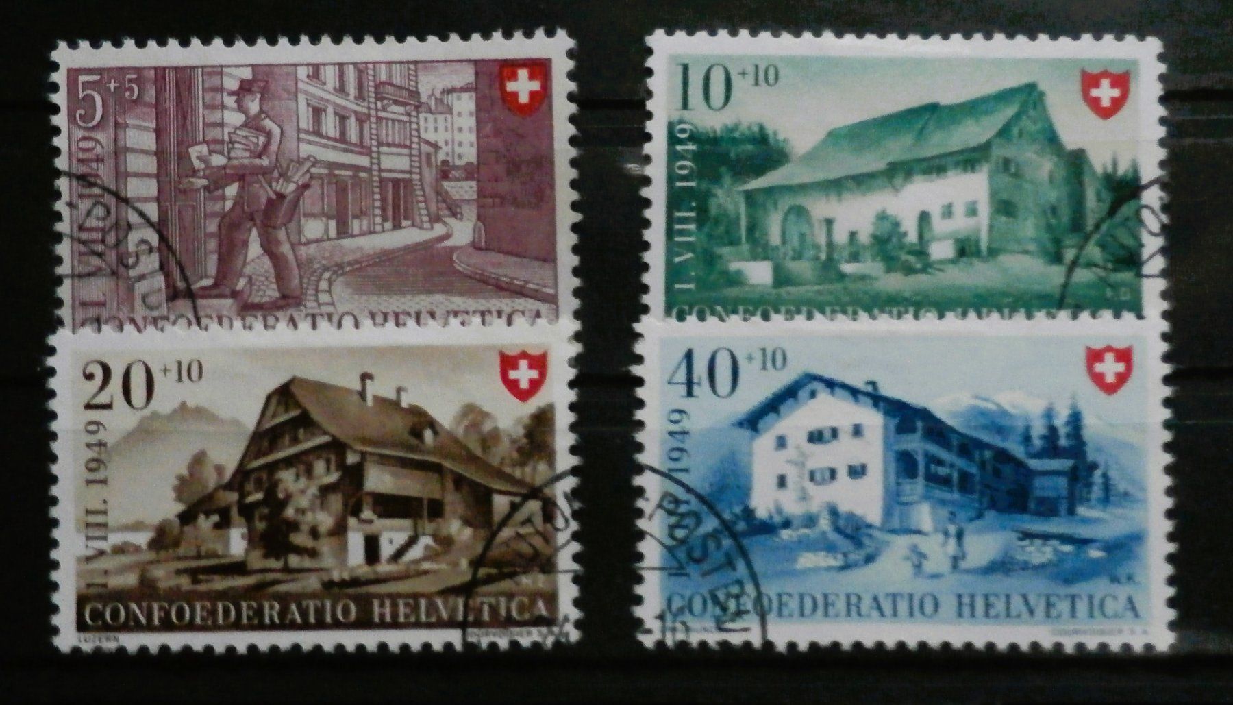 Tutti i francobolli: CH Pro Patria 1949 – Usato da Kehrsatz venduto da Bernherb2