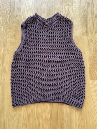 Häkeltop Braun Small 