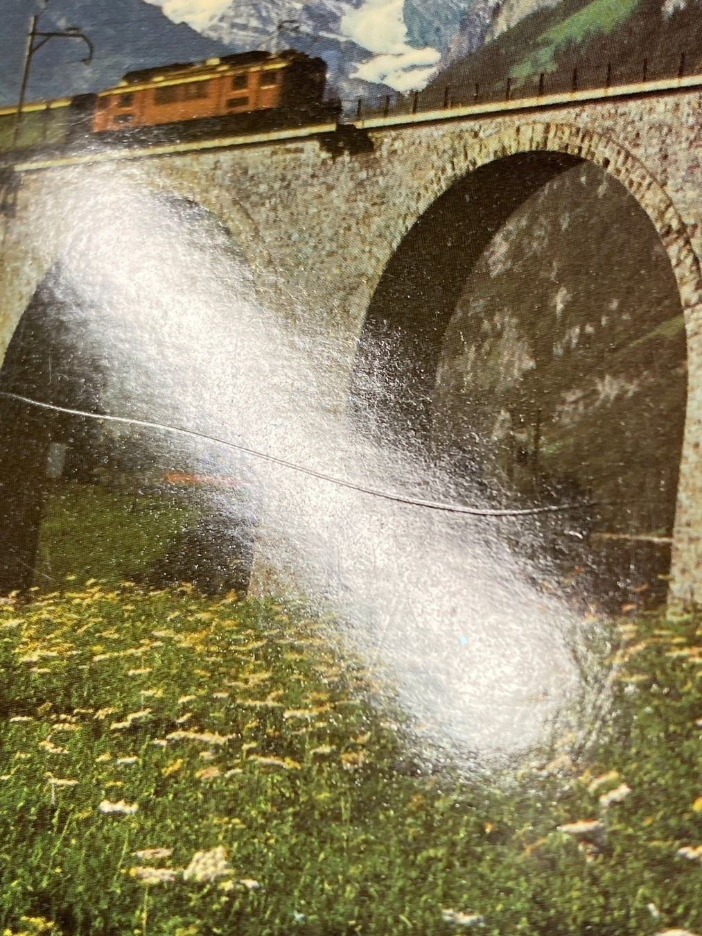 Cartoline postali: Frutigen, Viadukt, Lötschberg Bahn – Usato da Lenzburg venduto da fh1 2