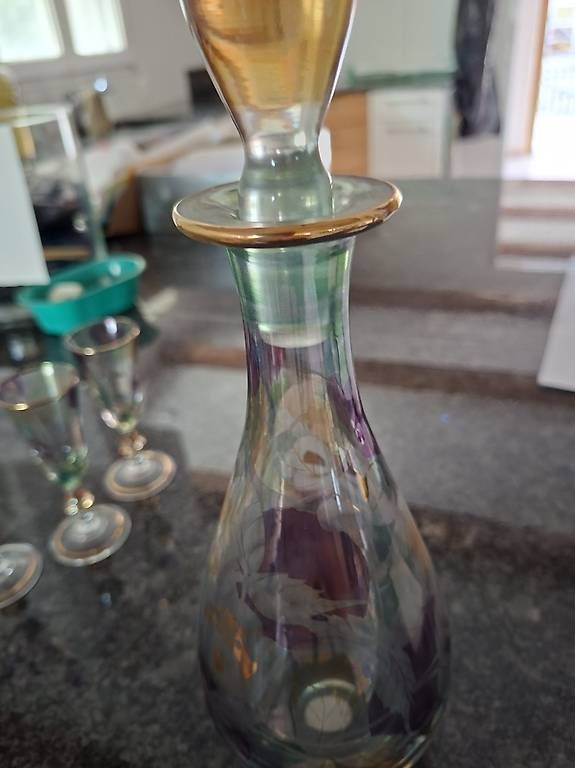 Carafes: Karaffe mit 6 Liqueur Gläser – D'occasion à Fulenbach par Wulle-Egge 1