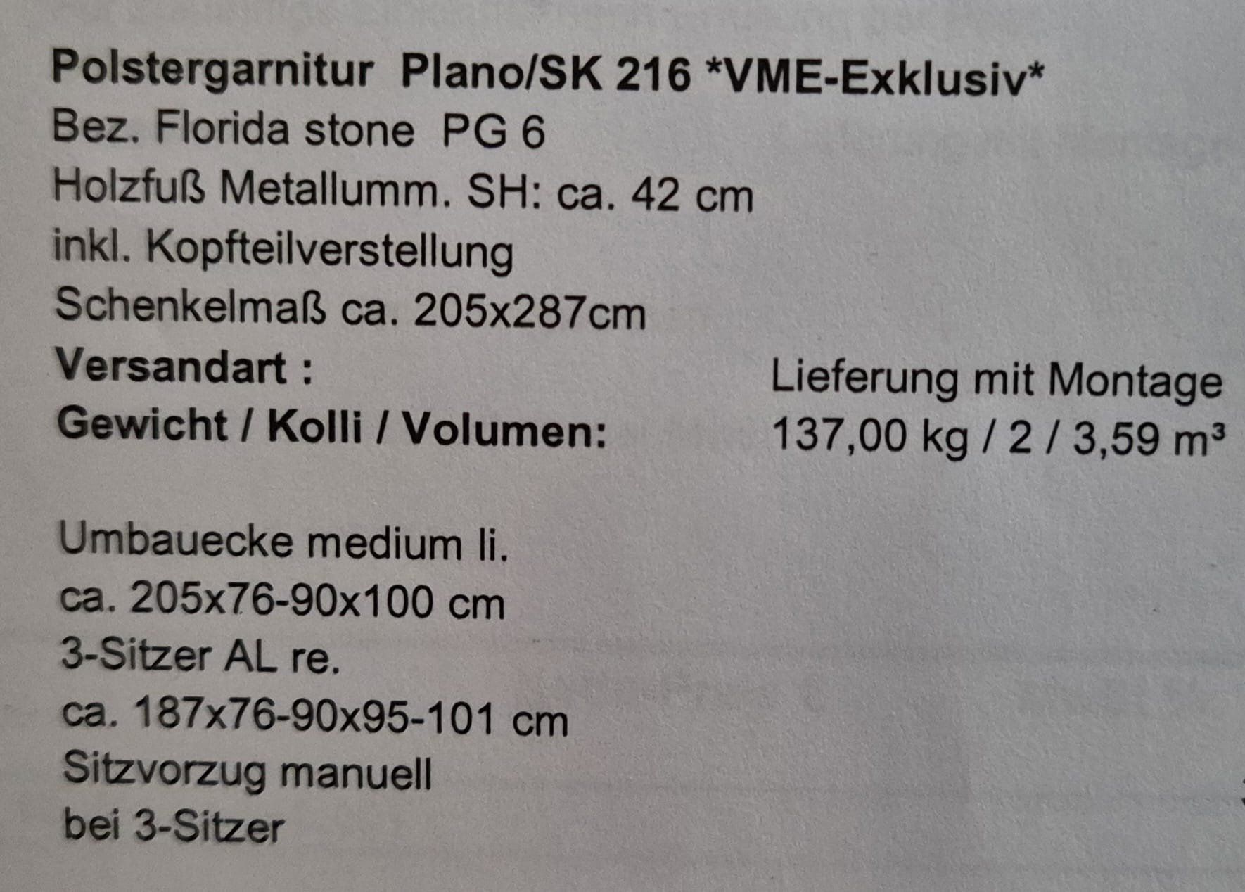 Divani: Ecksofa, Stoff Farbe braun-grau (Mokka) – Usato da Bonstetten venduto da Goldkaefer 4