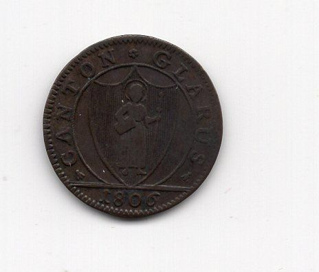 Tutti le monete: (2984) Glarus, 3 Schilling, 1806, ss-vz – Usato da Rüthi (Rheintal) venduto da erdnuessli1