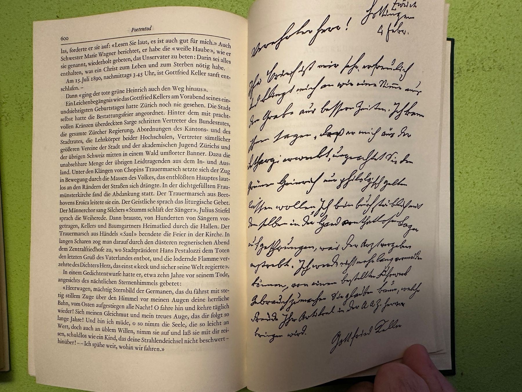 Libri: Emil Ermatinger: Gottfried Kellers Leben. – Usato da Zürich venduto da allp 7