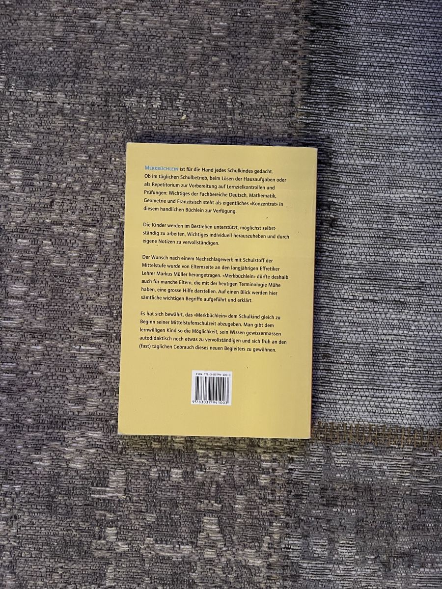 Bücher: Merkbüchlein von Markus Müller – Gebraucht aus Kreuzlingen von qos_99wt 1