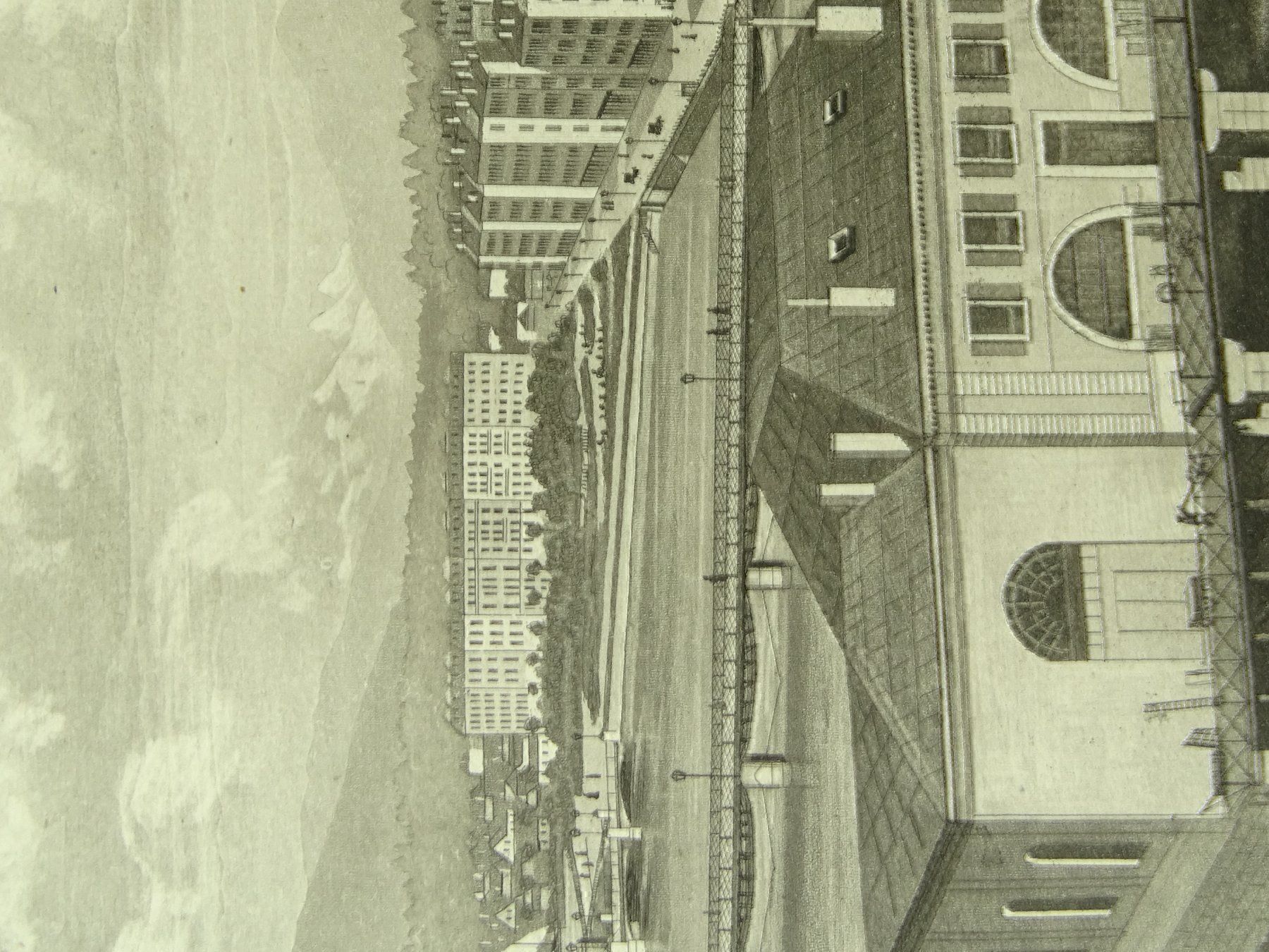 Incisioni: GENF, GENÈVE, AQUATINTA 1865 – Usato da Grüningen venduto da Kartensammler 3