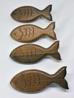 Holz-Haarspangen – Fisch-Design