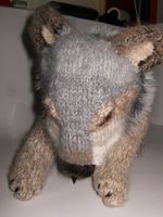 Wolf gestrickt – Handarbeit – Einzelanfertigung
