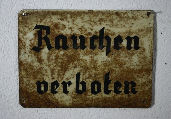 Insegne: Blechschild "Rauchen verboten" – Usato da Birrwil venduto da brandschatz_birrwil 3
