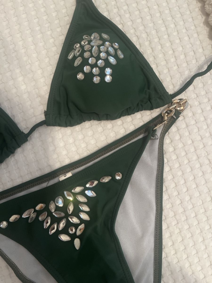Badekleider & Bikinis: Bikini dunkelgrün Grösse S – Neu (gemäss Beschreibung) aus Arch von sibylle.anne 2