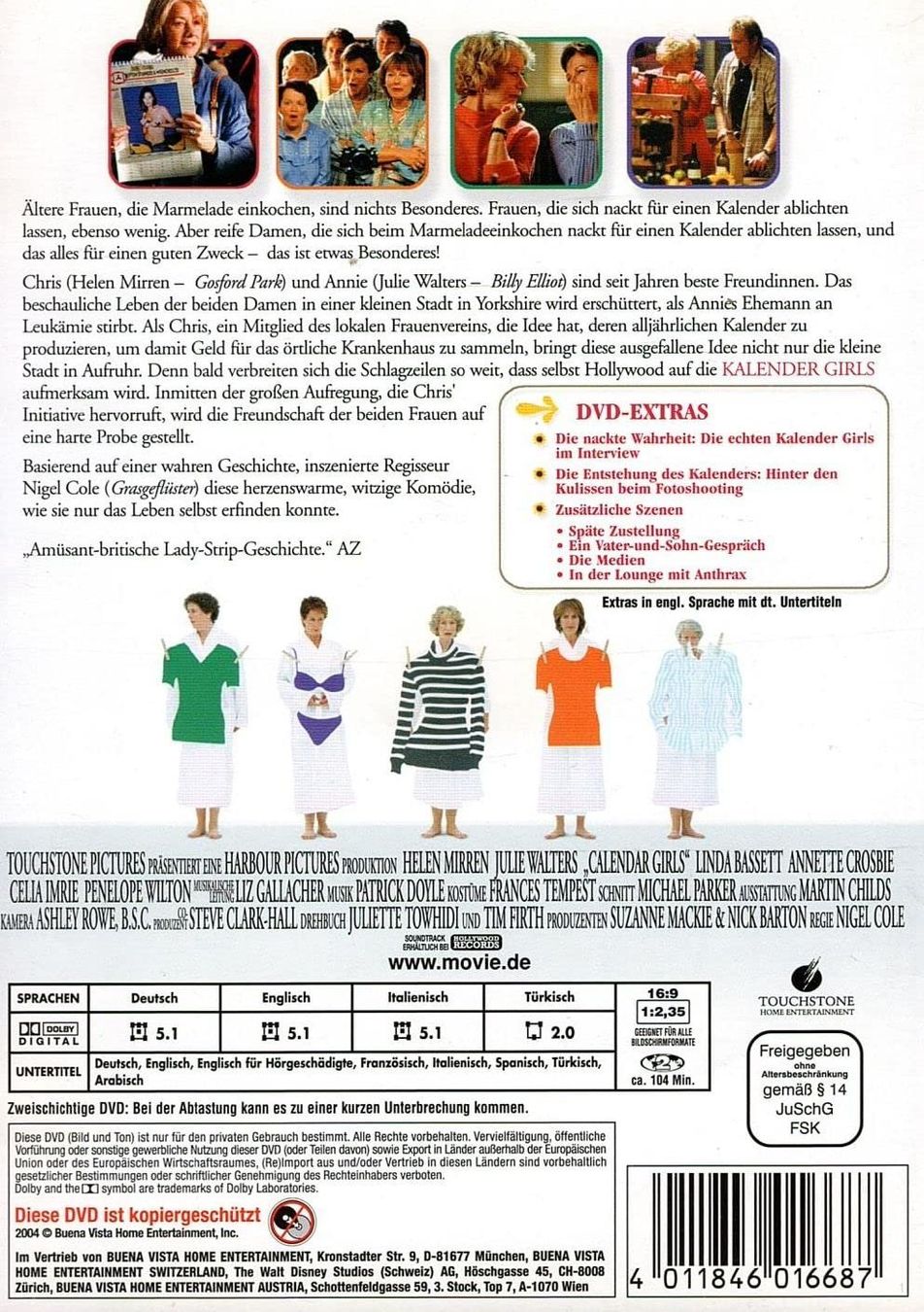 Tutti i DVDs: DVD  Kalender Girls – Usato da Heimberg venduto da Rockenrol 1
