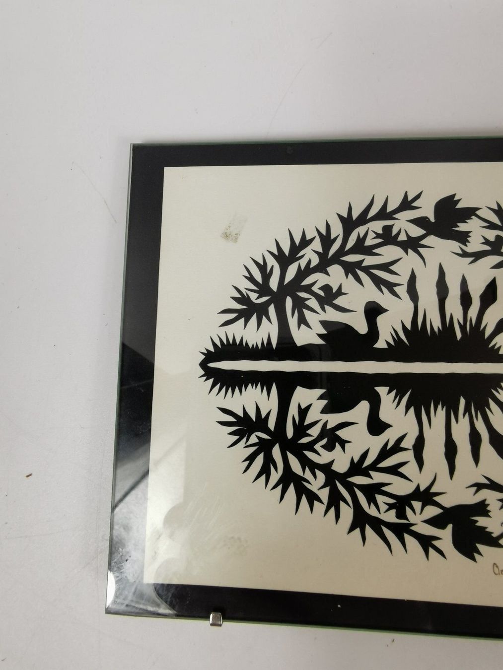 Grafiken & Lithographien: Original Scherenschnitt  See mit Wasservögel – Gebraucht aus Grenchen von swiss.antiques 3