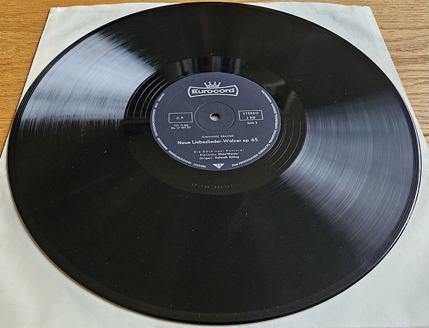 Schallplatten: Langspielplatte Vinyl Brahms: Liebesliederwalzer – Gebraucht aus Schaffhausen von asyouwestley 3