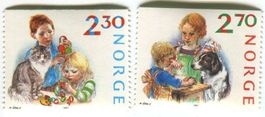 Briefmarken "Weihnachten". Norwegen.