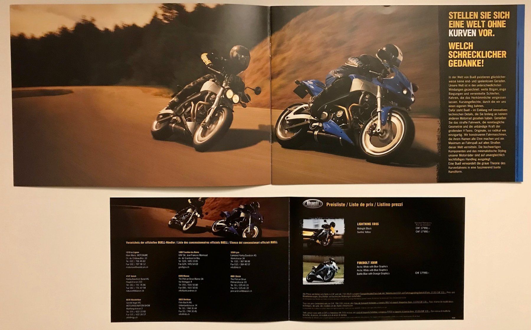Documenti: Buell Motorrad Gesamtprogramm 2003 Prospekt – Usato da Strengelbach venduto da Omobono 1