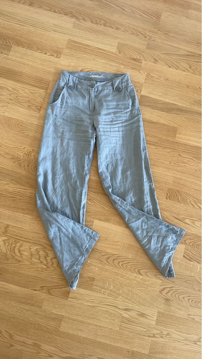 Pantaloni: Leinenhose low-rise Vintage – Usato da Kloten venduto da simones.thriftshop