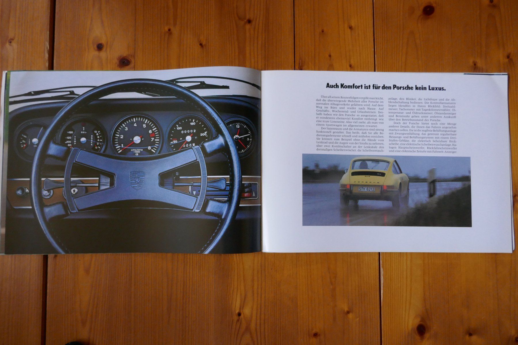 Porsche Documenti: PORSCHE  911E  2.4  Originalprospekt – Usato da Madiswil venduto da ML911 4