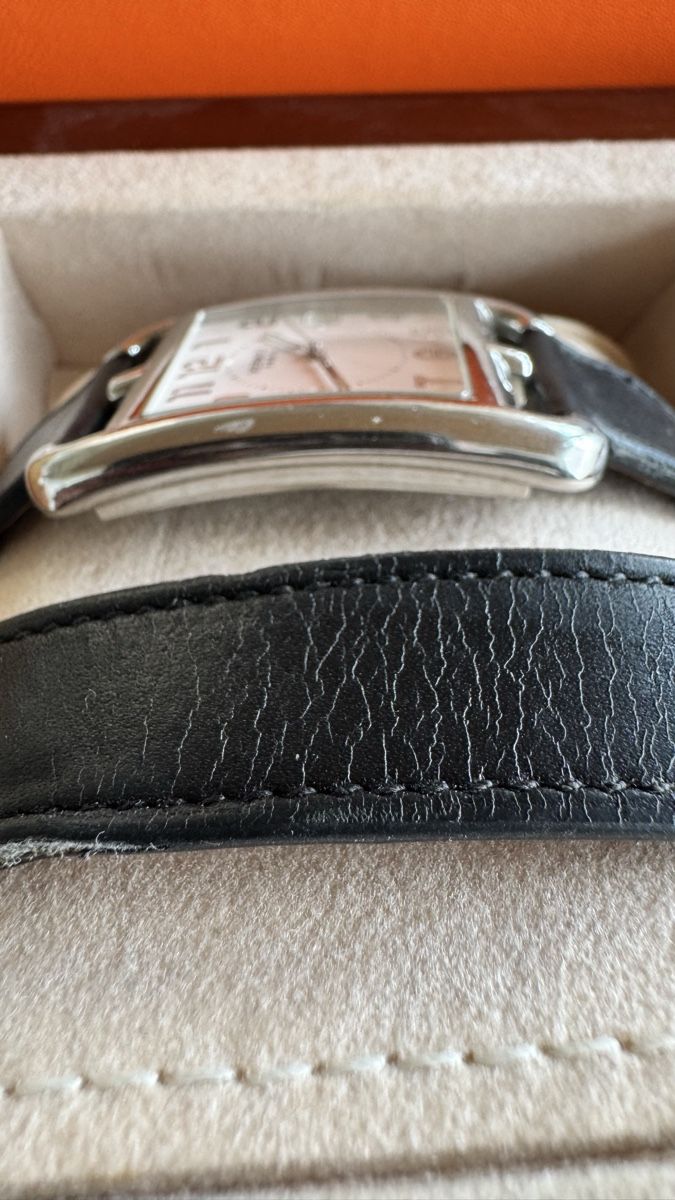 Hermès Orologi: Hermès Cape Cod Stahl, Lederarmband, Top! – Usato da Untersiggenthal venduto da TimeandShine 7