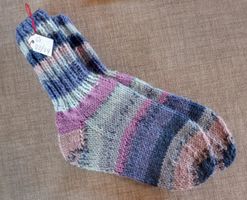 Gestrickte Socken/Wollsocken für Kinder Gr. 23/24