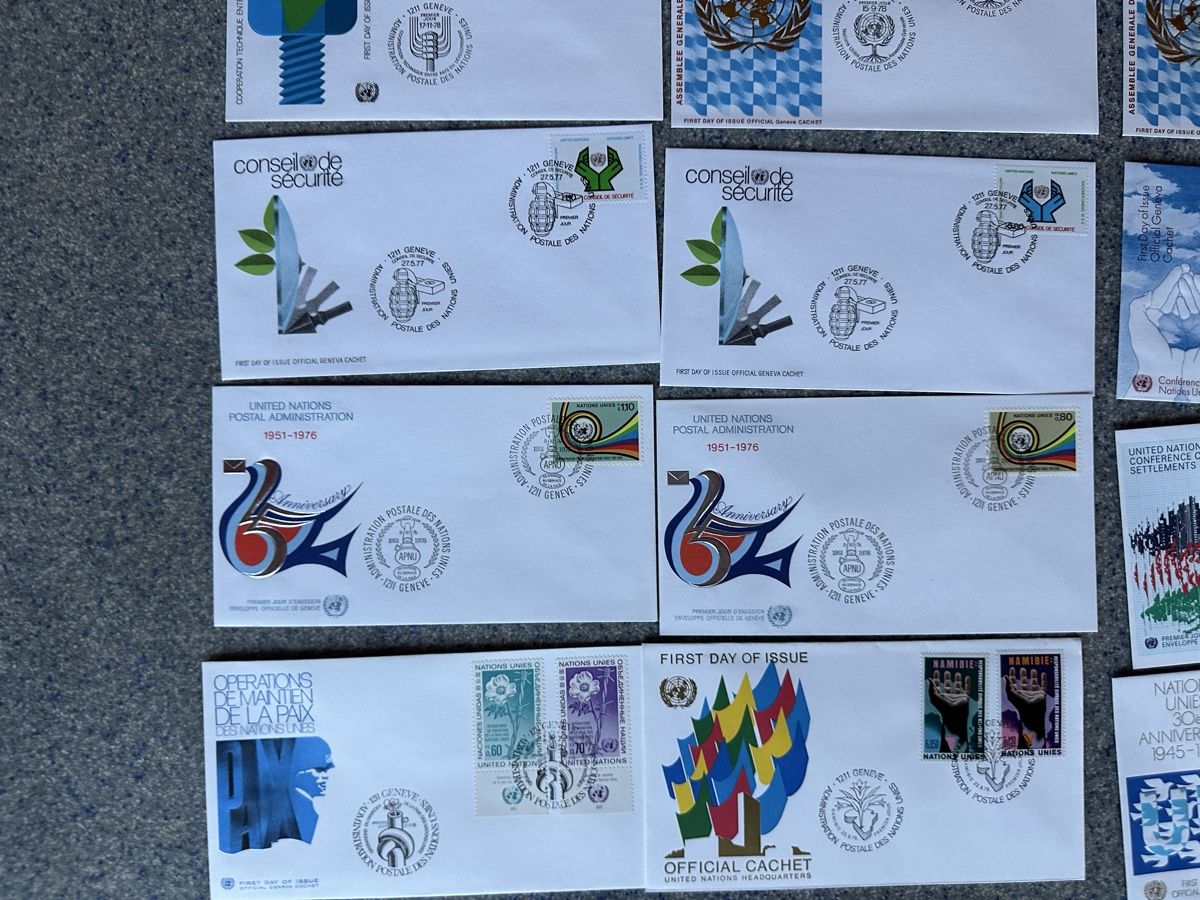 Tutti i francobolli: Nations Unies - schöne FDC Sammlung 36Stück – Usato da Schmitten / FR venduto da Samsara169 4