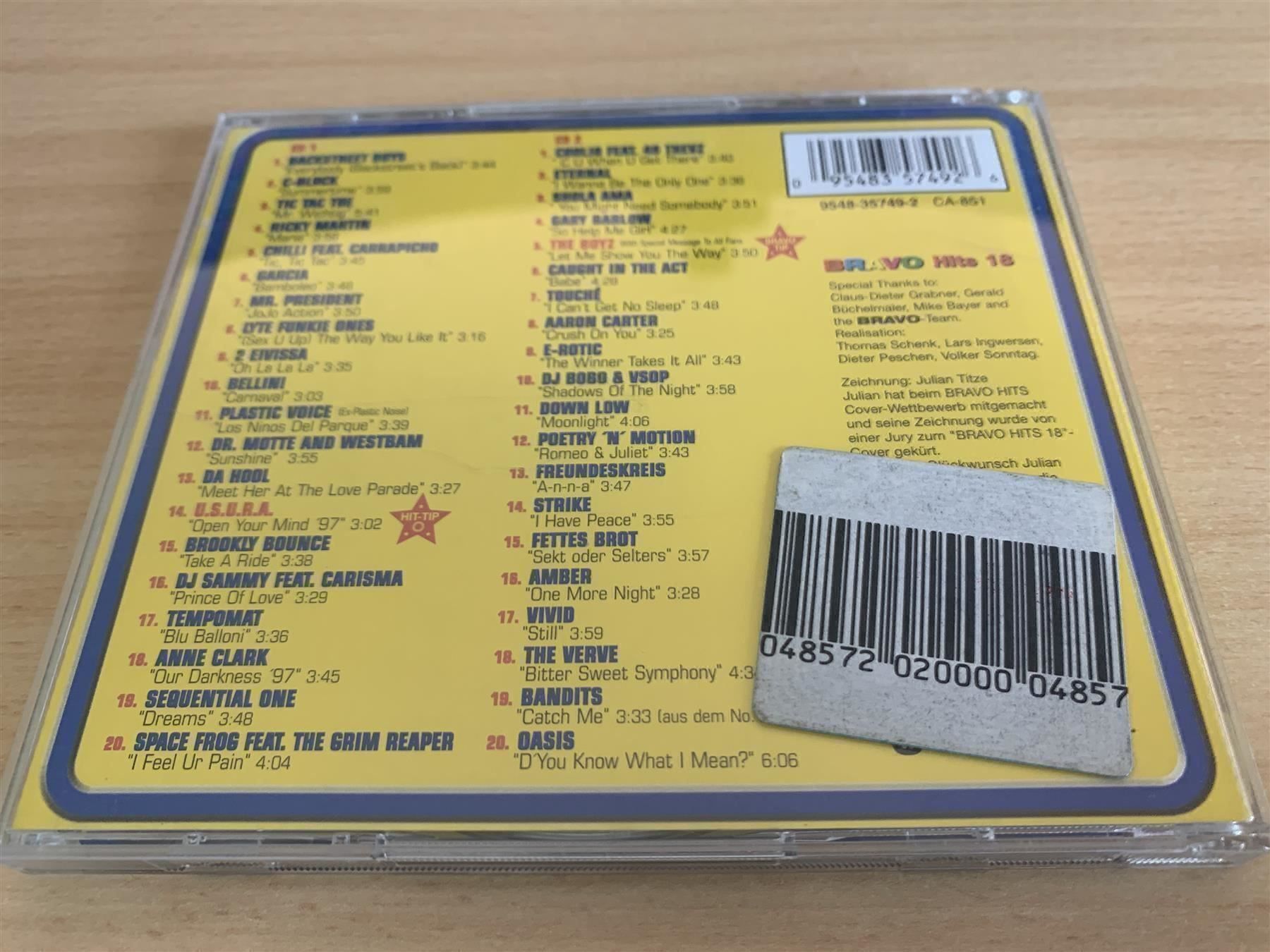 CD: Bravo Hits 18 – Usato da Rikon im Tösstal venduto da Alpenmutz 1