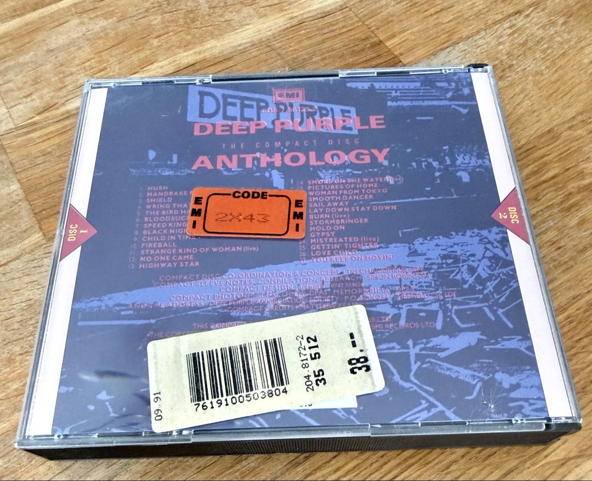 CD: Deep Purple CD Anthology Doppelalbum  – Usato da Goldach venduto da Messerguru 1