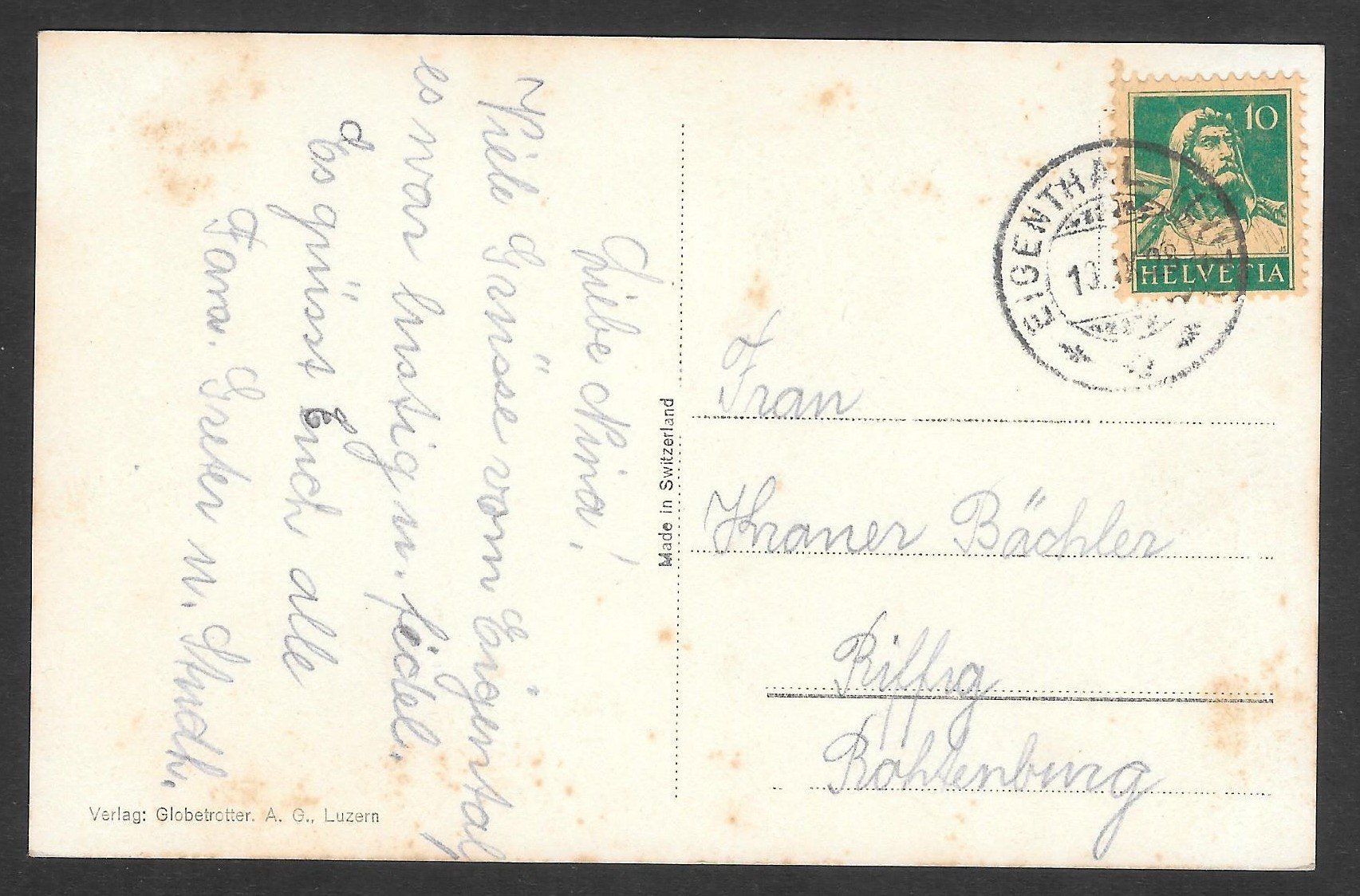Cartoline postali: Eigenthal Kurhaus mit Pilatus – Usato da Olten venduto da clotaldi 1