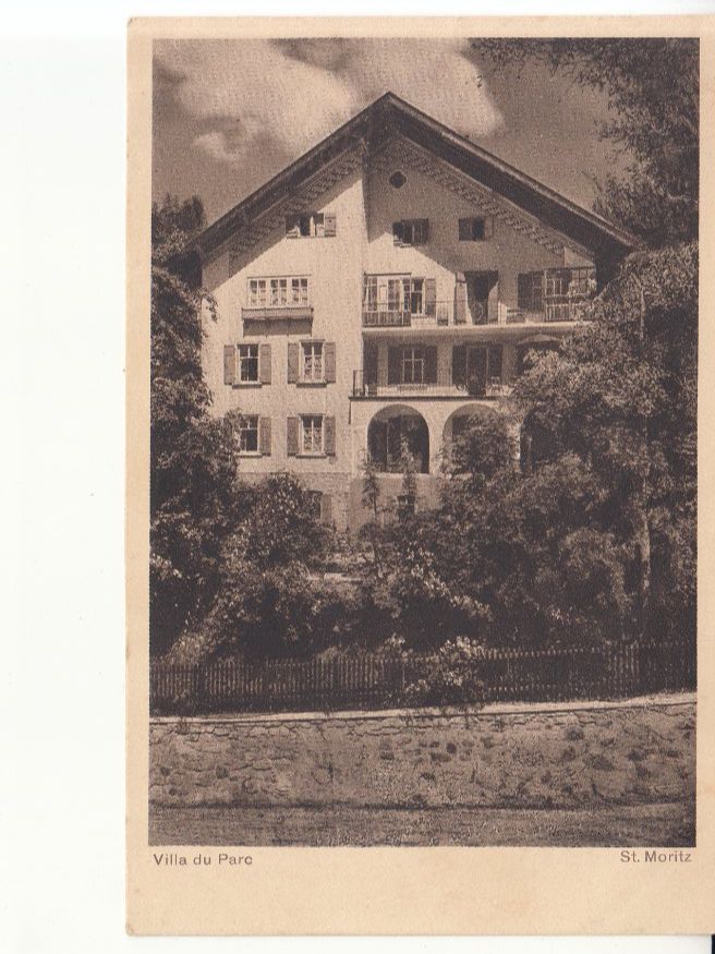 Cartoline postali: St. Moritz Villa Parc ca. 1925 – Usato da Bürglen TG venduto da StampGraf