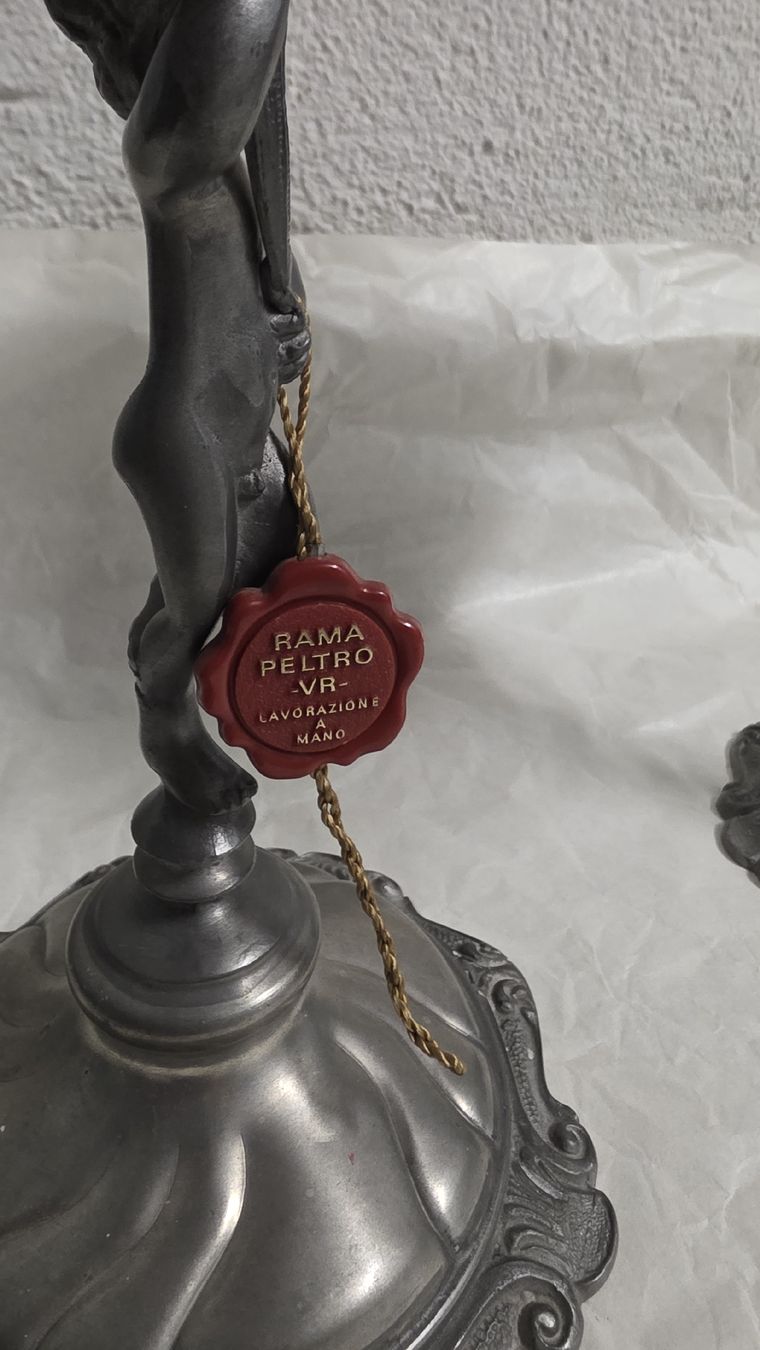 Lampade: Tischlampen Paar, Engel – Usato da Zürich venduto da anna.caterina 1