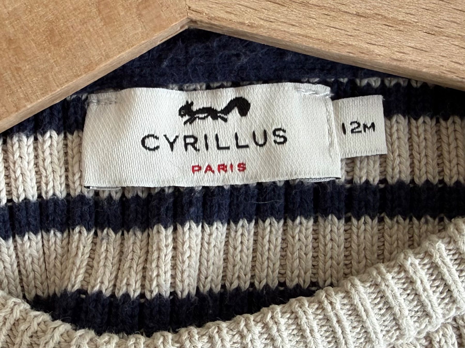 Cyrillus Maglioni & Felpe: Pull marinière bébé Cyrillus Paris – 9-12 mois – Usato da Collonge-Bellerive venduto da sajano 2