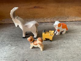 Trauffer Holztiere Holzspielzeug Figur Tierfigur VERSAND 10.