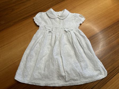 Steiff Kleid Gr. 80/12M, Sommer, Festlich, Weiss