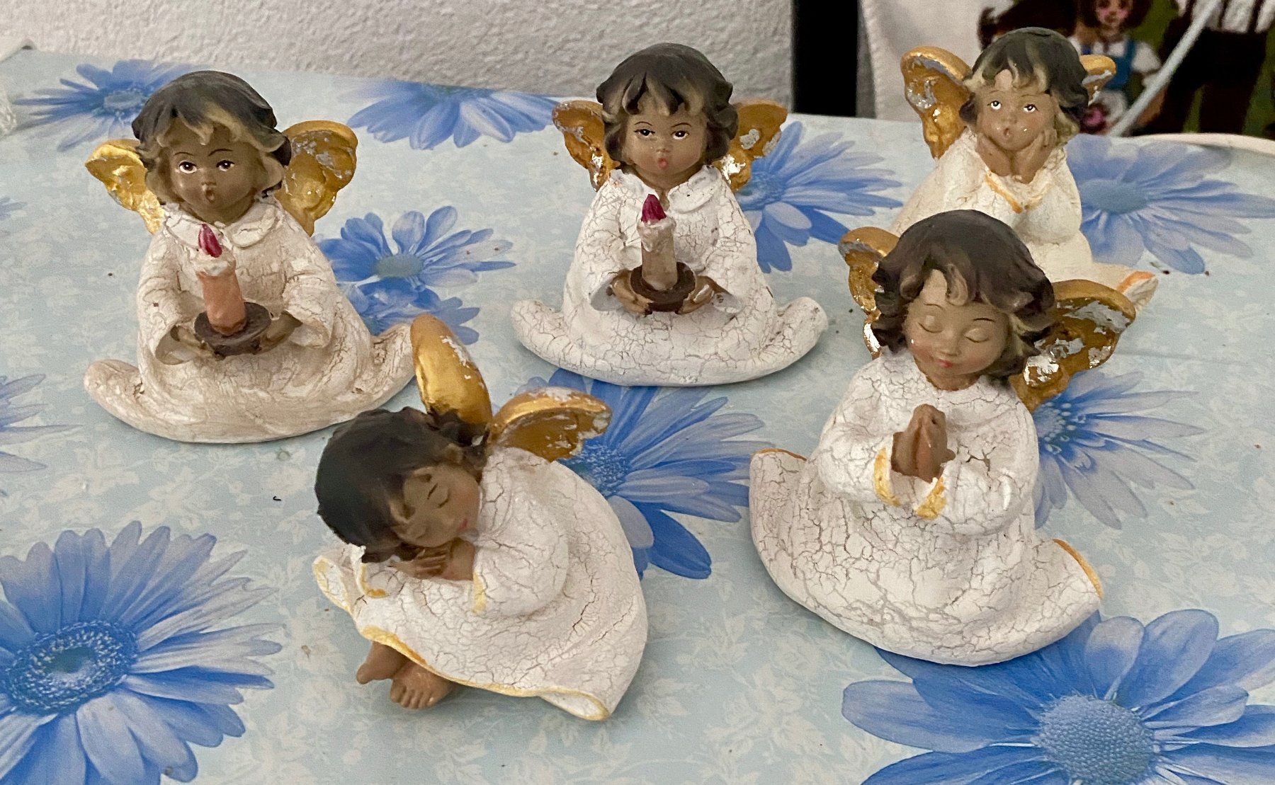 Statuette: 5 DUNKLE ENGEL, CA. 12CM, AUS SAMMLUNG – Nuovo (secondo la descrizione) da Bad Ragaz venduto da Schtupsi