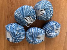 Sommer-Garn NEU, Marke Maddison, Blau-meliert