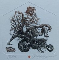 Exlibris Robert Baramov - Original Radierung signiert