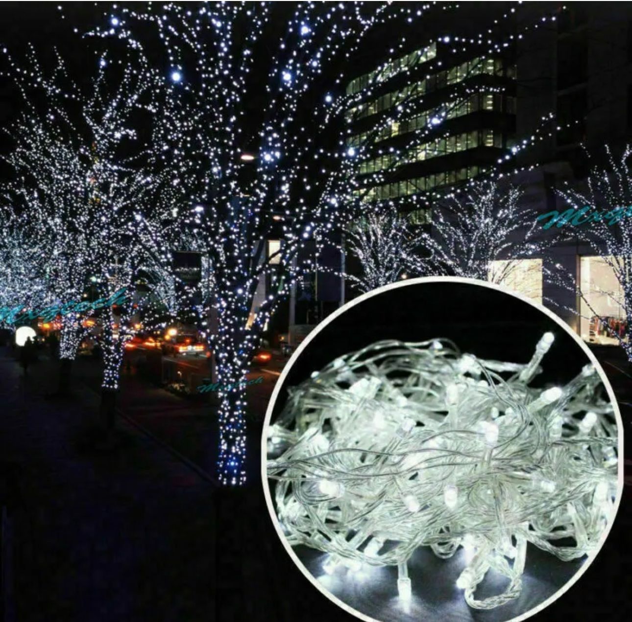 Lichterketten & Leisten: +weihnachtskette 20m  Ledkette, Lichterkette Kaltweiss – Neu und originalverpackt aus Amriswil von JaJa-Express 5