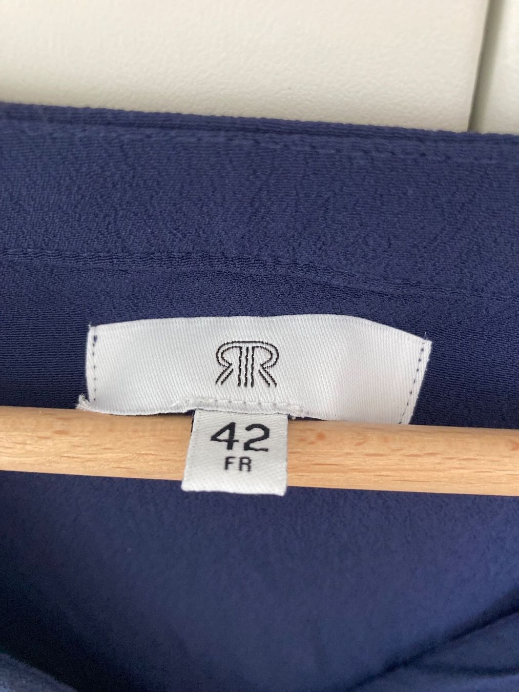 Camicette: Damen Sommer Bluse, Kurzarm, Gr. 42, Dunkelblau – Usato da Zürich venduto da Mosara 2
