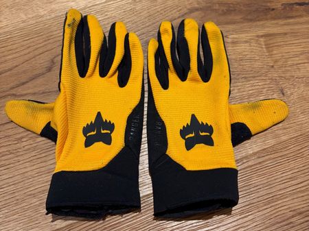 Handschuhe FOX gelb Grösse YS