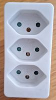 Steckdosenadapter 3-fach 10A 250V weiss guter Zustand
