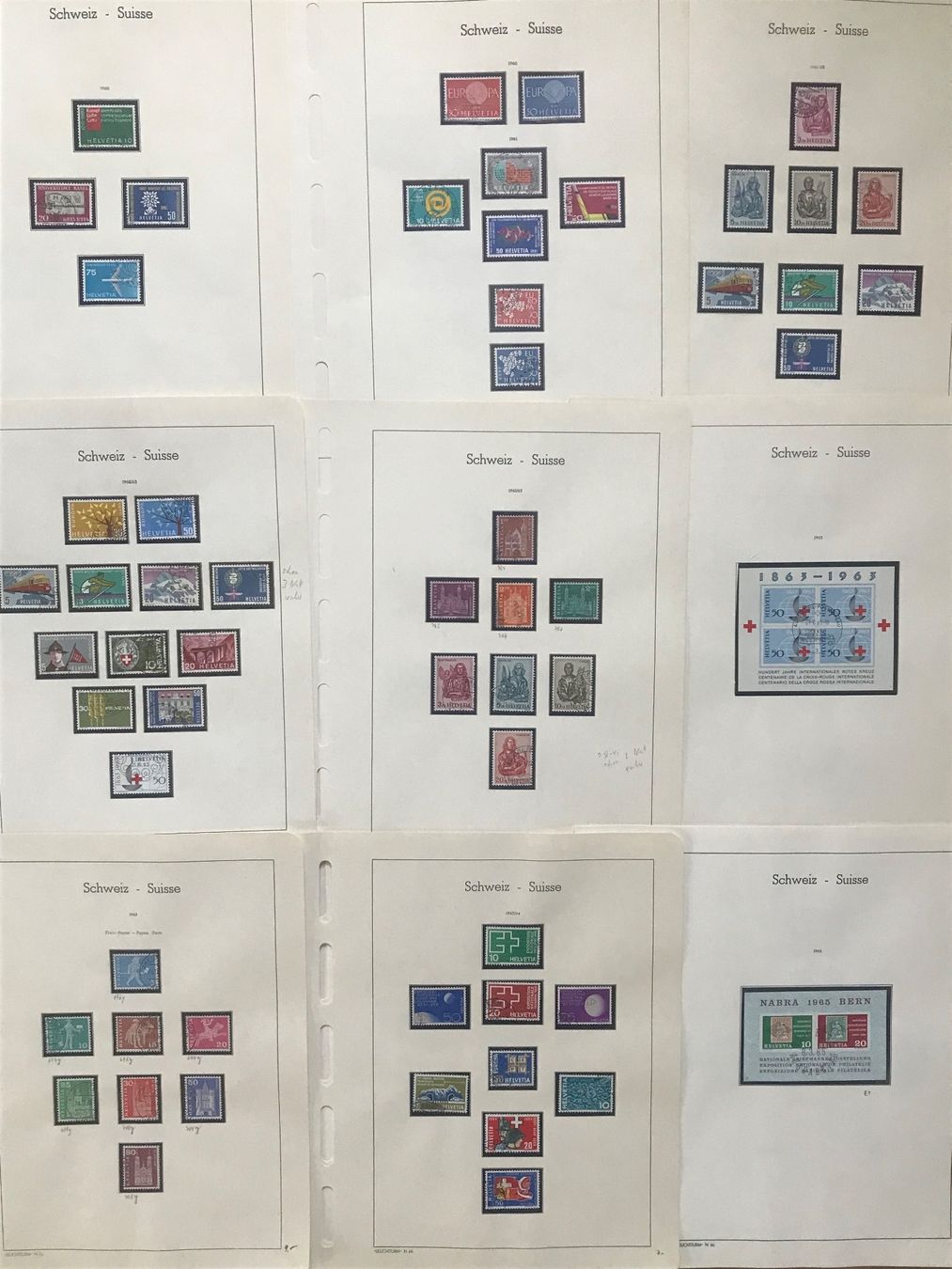 Alle Briefmarken: Schweizer Briefmarkensammlung ab 1907 - 1987 – Gebraucht aus stäfa von brandy66 3