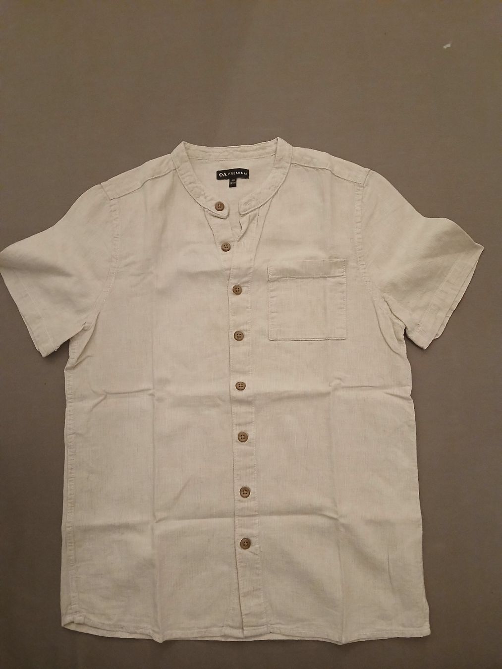 Hemden, T-Shirts & Polos: C&A Premium Leinenhemd kurzarm beige Grösse 152 – Gebraucht aus Rapperswil SG von bea_rn62