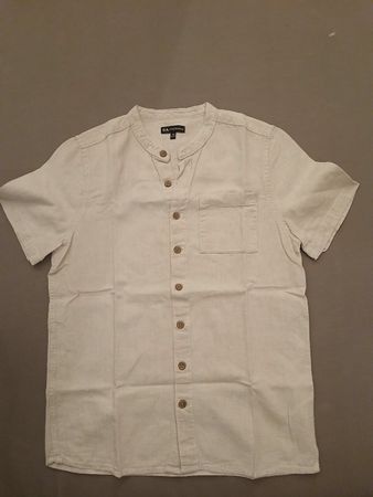 C&A Premium Leinenhemd kurzarm beige Grösse 152
