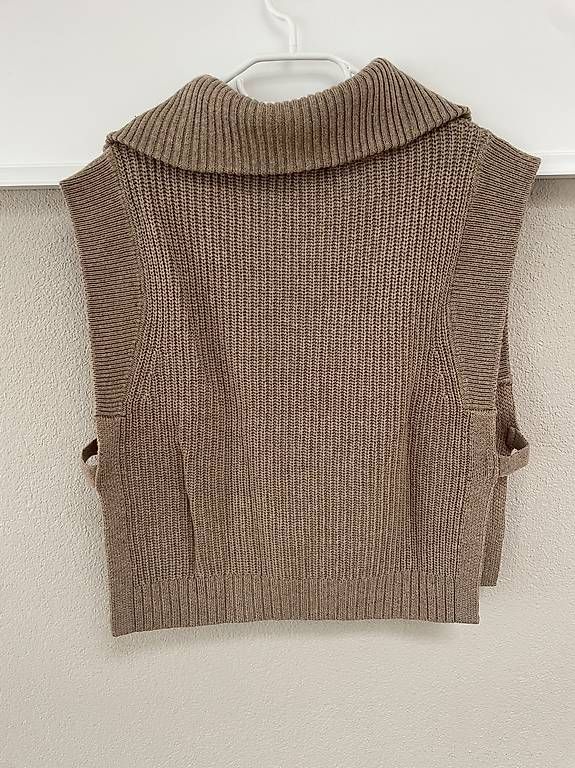 Pullover & Sweatshirts: Strick-Pullunder mit Troyer-Kragen – Gebraucht aus Glis von SabrinaXA 1