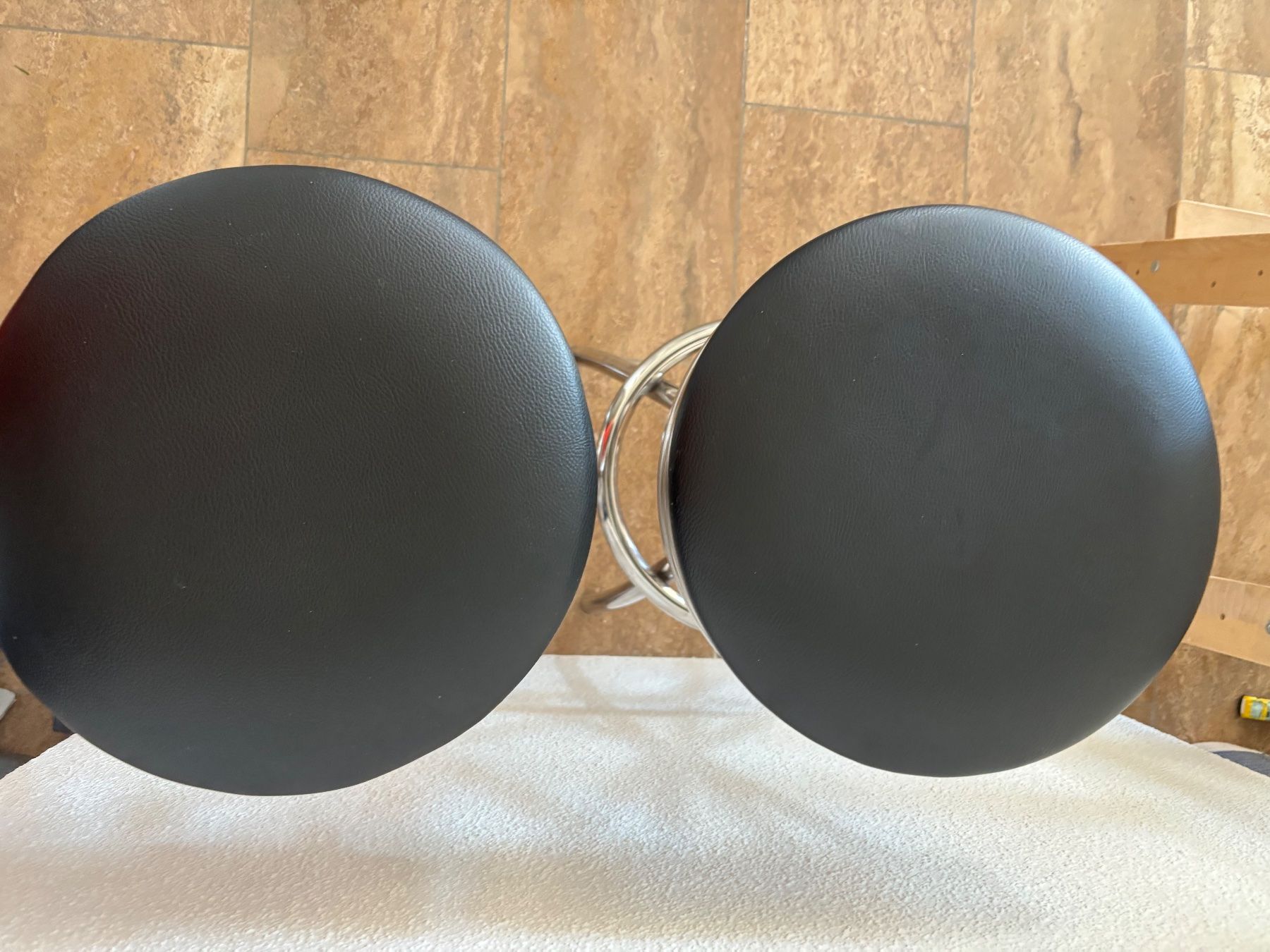 Tabourets: 2 Retro Barhocker, Chrom-Design – D'occasion à Zürich par Sebfe 1
