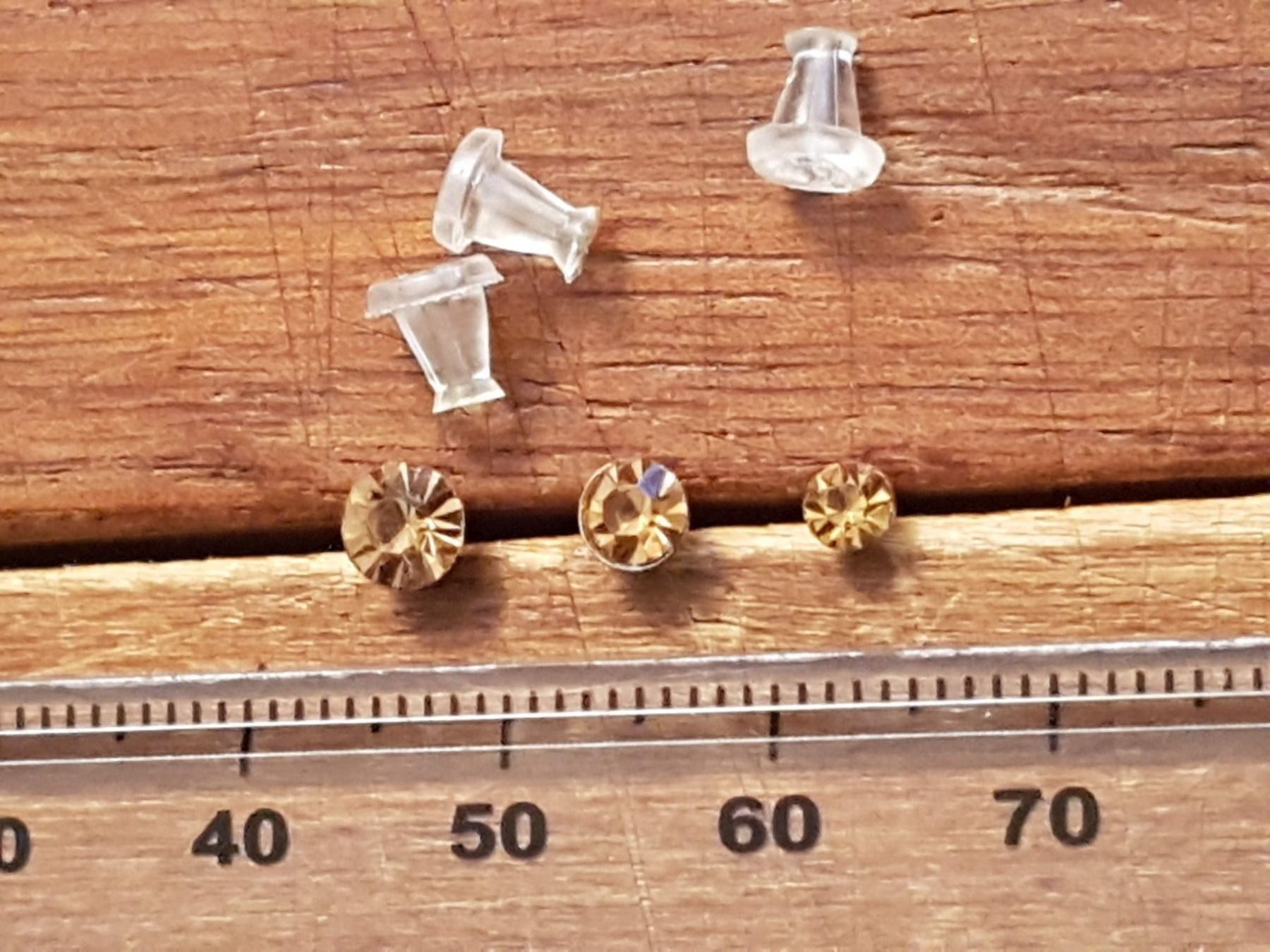 Ohrringe & -stecker: Ohrstecker bernsteinfarben facettiert – Neu (gemäss Beschreibung) aus Ettingen von Maranathatalitha 4