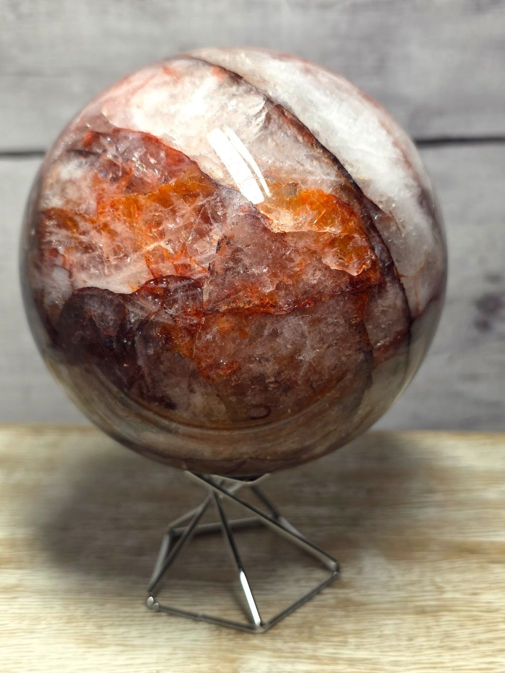 Mineralien & Heilsteine: Feuerquarz Kugel B 1.6kg – Neu und originalverpackt aus Matzingen von Shay_Crystalz 2