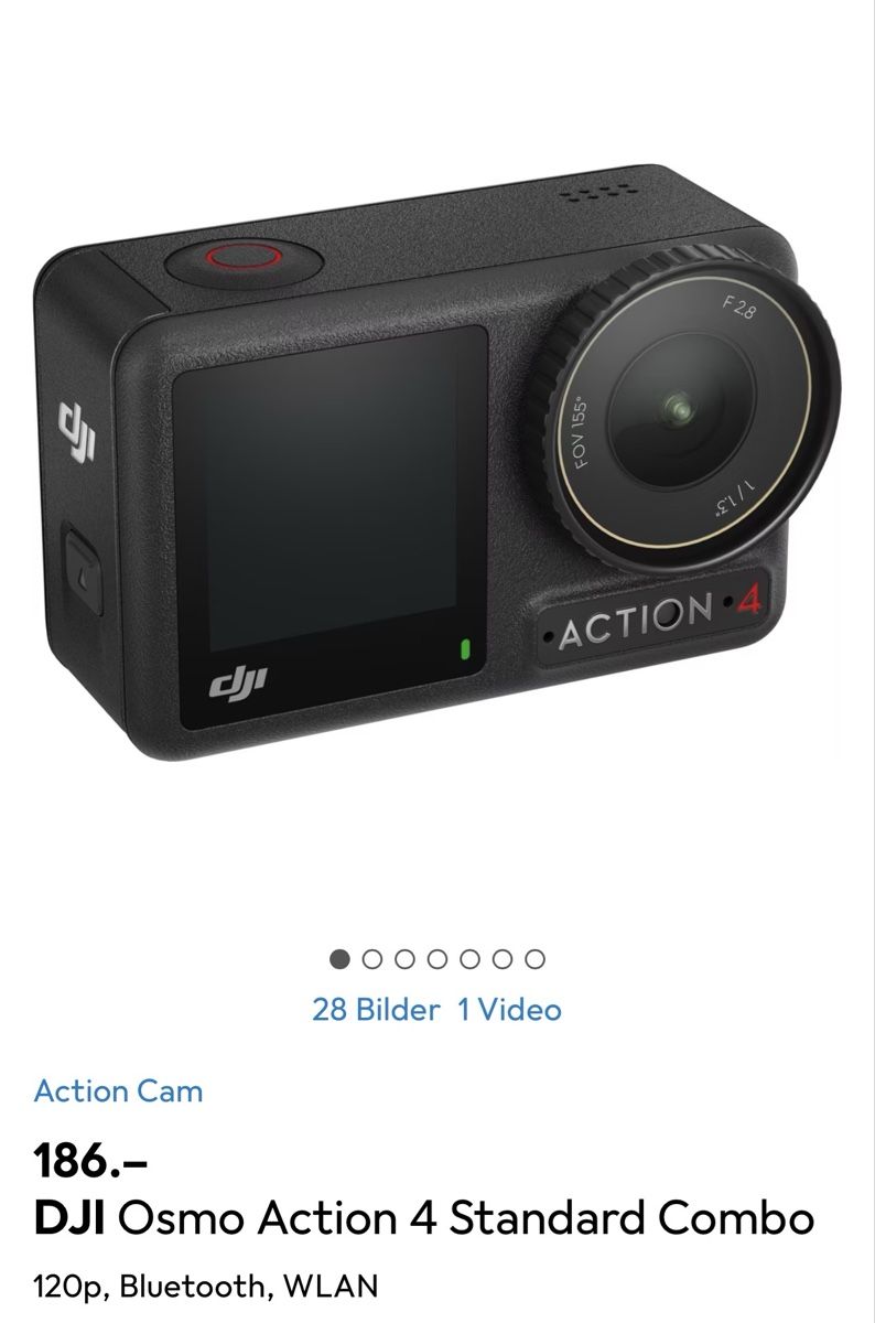 DJI Action Cam: Dji Osmo Action 4 inkl. Mic2 und ND-Filter – Nuovo (secondo la descrizione) da Birmenstorf AG venduto da meiierx 1