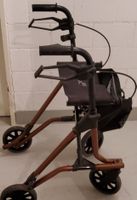 Rollator klappbar braun schwarz