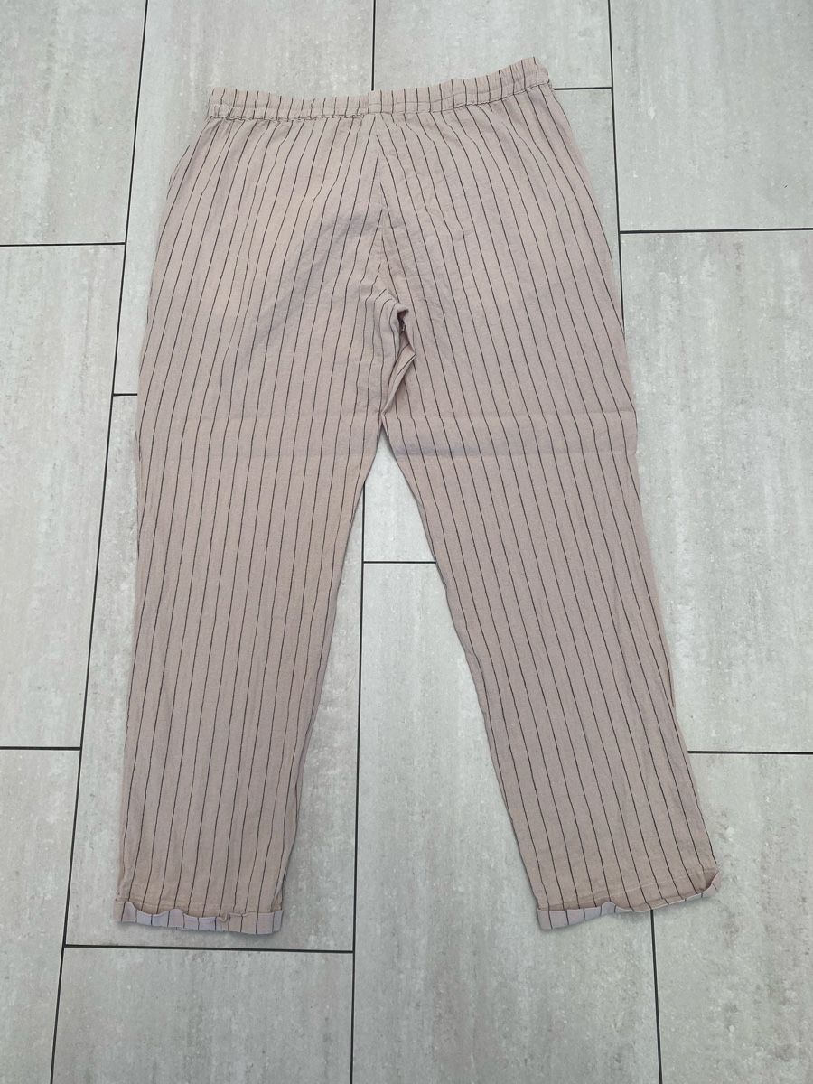 Pantaloni: Leinenhose Gr. L beige  – Usato da Wädenswil venduto da JJ15 1