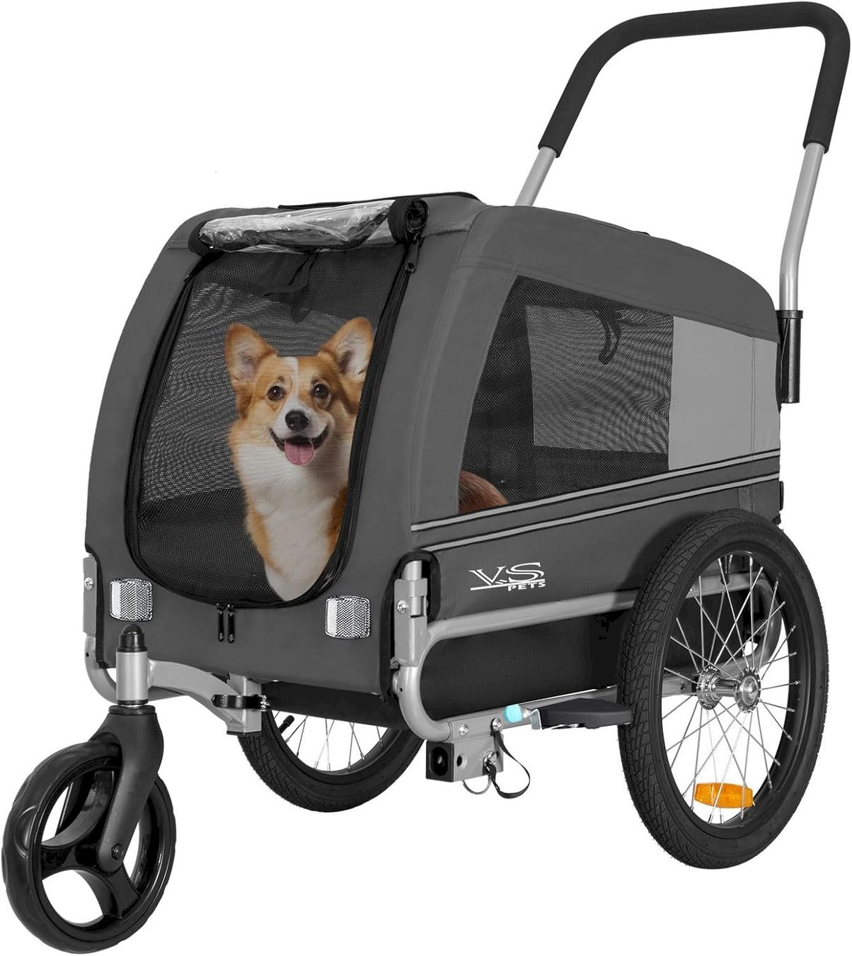 Remorques: TIGGO VS Pets Hundeanhänger MEDIUM Grau – Neuf avec emballage d'origine à Bottighofen par zaap