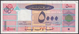 Libanon 5000 Livres 1994